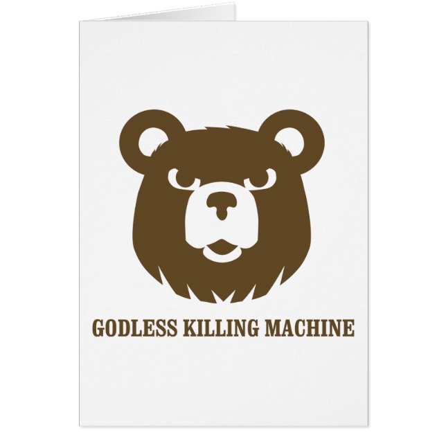 不信仰な殺害機械ユーモアのおもしろいなTシャツに耐えます (正面)
