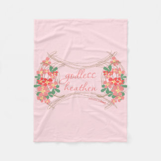 不信仰な異教のフリースの花柄毛布 フリースブランケット