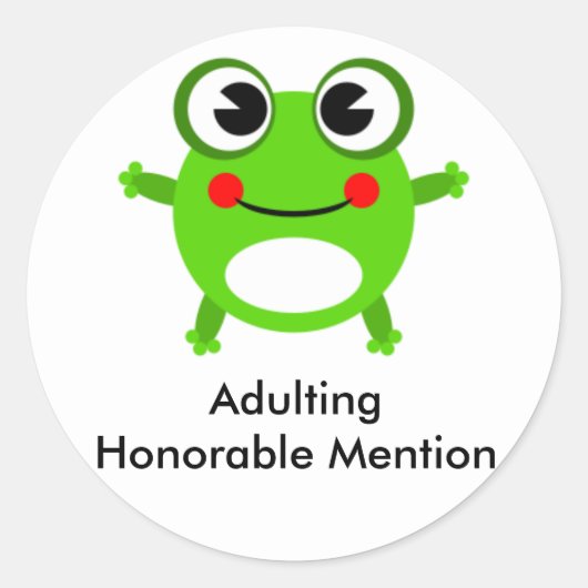 不倫する名誉ある発言 ラウンドシール (正面)