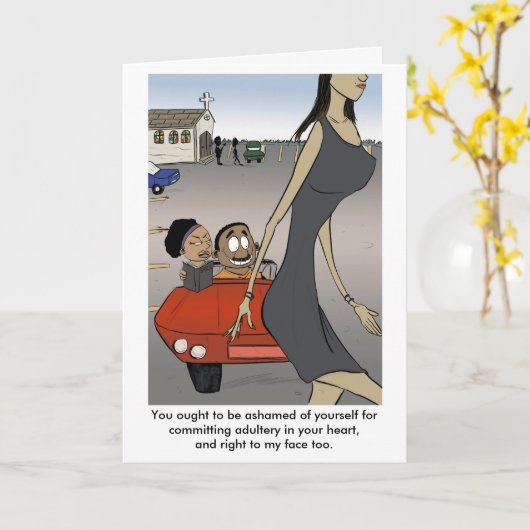 不倫ハート カード (黄色い花)