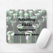 不倫失敗：ビールに家賃を払った。 マウスパッド (マウス)