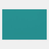 不健全なティール(緑がかった色) ラッピングペーパーシート (正面3)