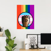 不公平と闘って平等を受け入れる ポスター (ホームオフィス)