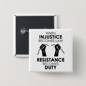 不公平不公平正方形ボタン 缶バッジ (正面&裏面)