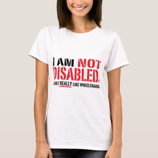 不具の女性T Tシャツ (正面)