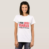 不具の女性T Tシャツ (正面フル)