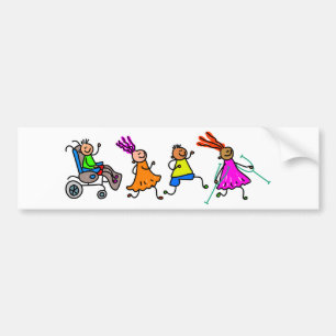 不具の子供 バンパーステッカー