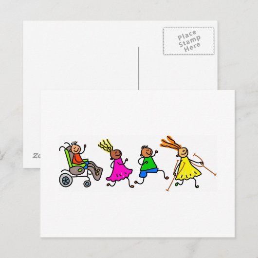 不具の子供 ポストカード (正面/裏面)