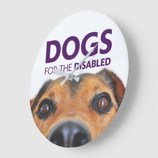 不具の柱時計のための犬 ラージ壁時計 (傾斜)