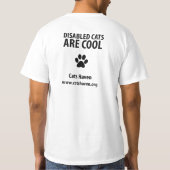 不具猫はクールです Tシャツ (裏面)