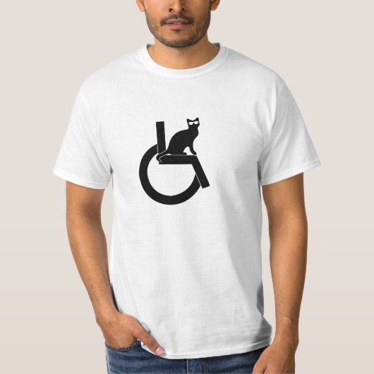 不具猫はクールです Tシャツ (正面)