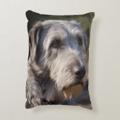 「不動の女王陛下、残忍な狼の目つき」 アクセントクッション (裏面(縦))