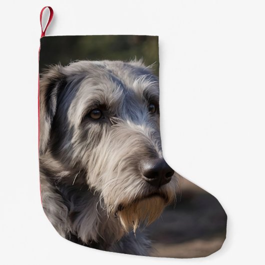 「不動の女王陛下、残忍な狼の目つき」 スモールクリスマスストッキング (正面)