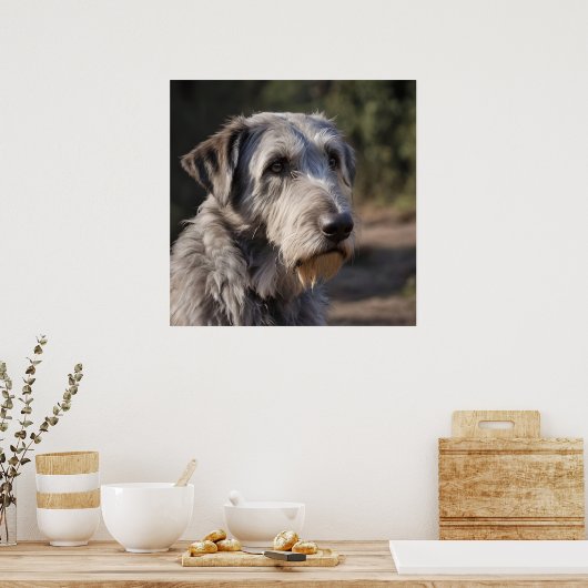 「不動の女王陛下、残忍な狼の目つき」 ポスター (キッチン)