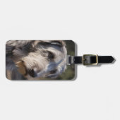 「不動の女王陛下、残忍な狼の目つき」 ラゲッジタグ (正面横)