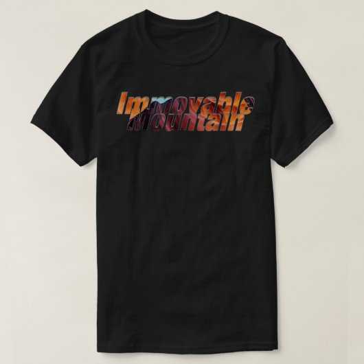 不動の山 Tシャツ (デザイン正面)