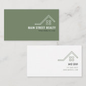 不動実在産会社名刺 名刺 (正面/裏面)