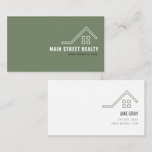 不動実在産会社名刺 名刺 (正面/裏面)