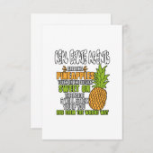 不動実在産屋はパイナップルのようだ。 サンキューカード (正面/裏面)