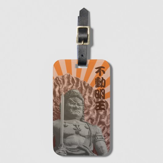 不動明王ポップ・アートの法 ラゲッジタグ (正面縦)
