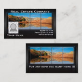 不動産およびあなたの写真の名刺2 名刺 (正面/裏面)