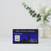 不動産およびあなたの写真の名刺 名刺 (スタンド正面)