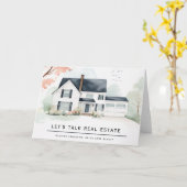 不動産について話し実在ます カード (黄色い花)