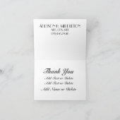 不動産のお礼カードまたは白紙のカード サンキューカード (内部)