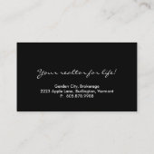 不動産のかわいらしいおおいの家の名刺 名刺 (裏面)