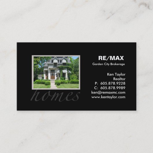 不動産のかわいらしいおおいの家の名刺 名刺 (正面)