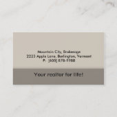 不動産のかわいらしい家の名刺 名刺 (裏面)