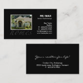 不動産のかわいらしく黄色い家の名刺 名刺 (正面/裏面)