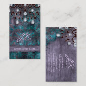 不動産のエレガントなヴィンテージのシャンデリア 名刺 (正面/裏面)