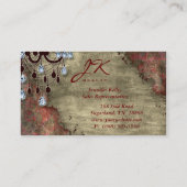 不動産のエレガントなヴィンテージのシャンデリア 名刺 (裏面)