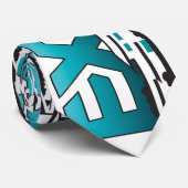 不動産のティール(緑がかった色)のタイを出て下さい ネクタイ (ロール)