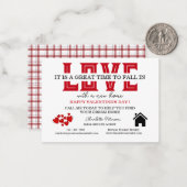 不動産のバレンタインデープロモーション農業  ノートカード (正面/裏面インサイチュ)