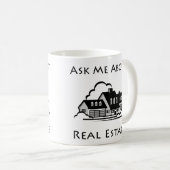 不動産のマグについて私に尋ねて下さい コーヒーマグカップ (正面右)