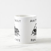 不動産のマグについて私に尋ねて下さい コーヒーマグカップ (中央)