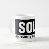 不動産のモダンな書道のマグ コーヒーマグカップ (正面左)