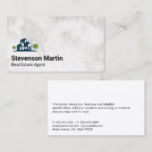 不動産のロゴ 名刺 (正面/裏面)