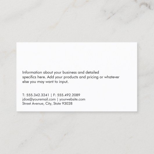 不動産のロゴ 名刺 (裏面)