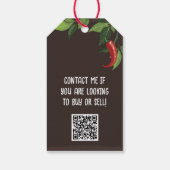 不動産の中で物事実在が熱くなっている、ホットソース ギフトタグ (裏面)