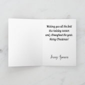 不動産の企業のなクリスマスカード シーズンカード (内部)