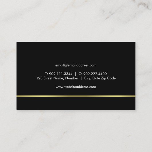 不動産の写真の名刺 名刺 (裏面)