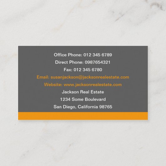 不動産の名刺 名刺 (裏面)