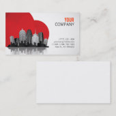 不動産の名刺 名刺 (正面/裏面)