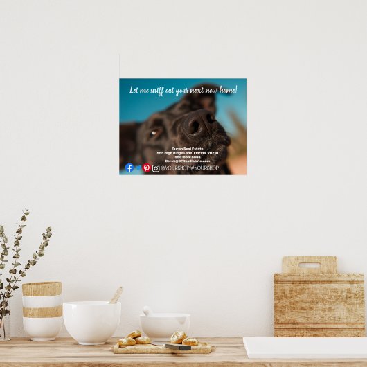 不動産の実在マーケティングはこの ポスター (キッチン)