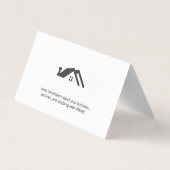 不動産の実在売り上げ 名刺 (裏面)