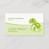 不動産の建築の保険業カード 名刺 (正面)