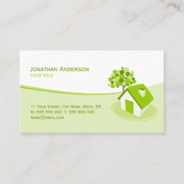 不動産の建築の保険業カード 名刺